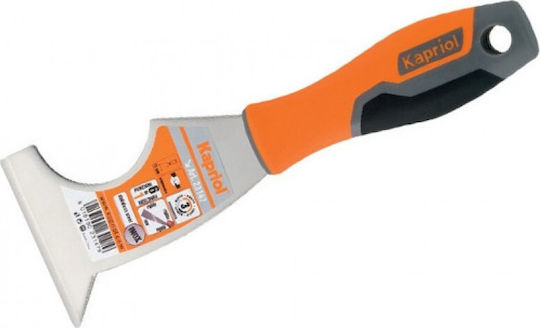 Kapriol 6 σε 1 Σπάτουλα Ξύστρα Inox 80mm με Πλαστική Λαβή 23147