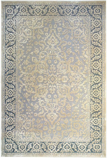 Klonaras 4435 Modern Velvet Bedroom Rugs Set Velvet Grey / Beige 3pcs
