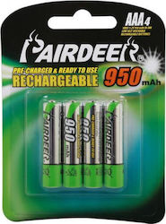 Pairdeer AAA 950mAh 1.2V 4τμχ Pairdeer AAA 950mAh 1.2V 4τμχ