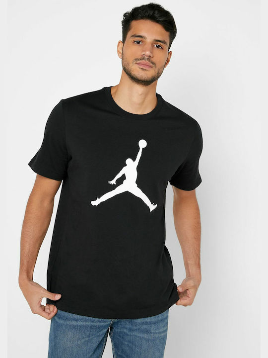 Jordan Jumpman Ανδρικό Αθλητικό T-shirt Κοντομάνικο Μαύρο