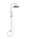 Ottone Meloda Fix Shower Column without Mixer 126cm Silver