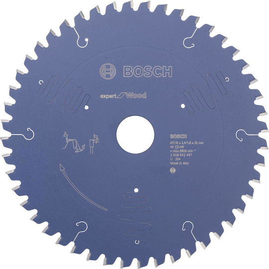 Bosch Cutting disc for wood Cutting Disc Wood Hole Diameter 216mm with 48 Teeth 1pcs