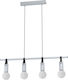 Eglo Apricale Pendant Chandelier Rail for 4 Bulbs E27 Gray