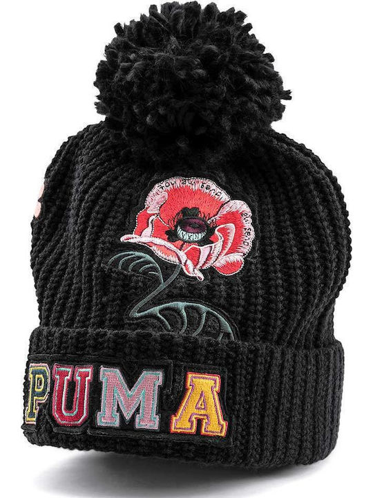X Sue Tsai Pom Pom Beanie Beanie Knitted in Black color
