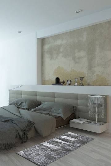 Sprintzio Modern Bedroom Rugs Set Silver 7807 3pcs