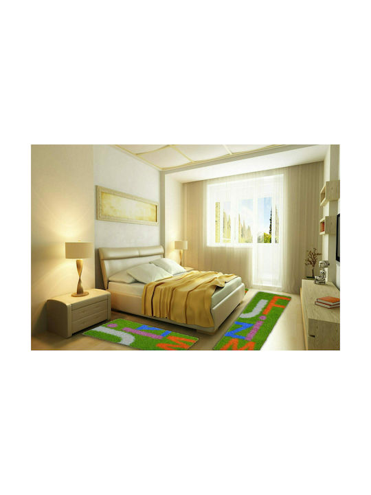 Sprintzio Set Zottelig Schlafzimmer-Teppichsets...