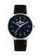 Ben Sherman Portobello City Watch Battery with Black Leather Strap