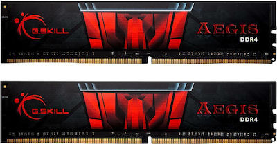 G.Skill Aegis 32GB DDR4 RAM με 2 Modules (2x16GB) και Ταχύτητα 3200 για Desktop