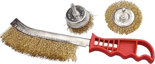 MTX Set Wire Brushes for Drill & Hand 3pcs 744849 Hand Tool Set 3pcs