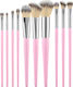Tools for Beauty Σετ με Πινέλα Μακιγιάζ από Συνθετική Τρίχα Pink 10τμχ