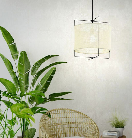 Eglo Bridekirk Κρεμαστό Φωτιστικό Μαύρο με Ντουί E27 40x110εκ.