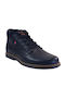 Robinson Men's Leather Boots Navy Blue