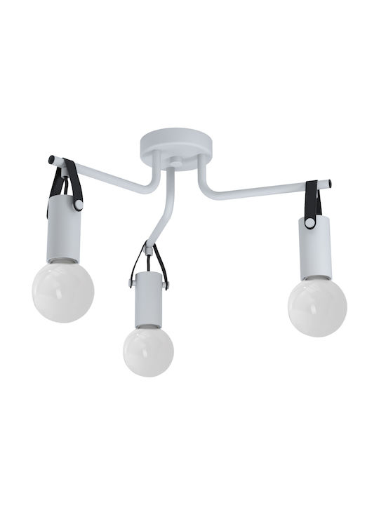 Eglo Apricale Vintage Metal Ceiling Light with Socket E27 46pcs White