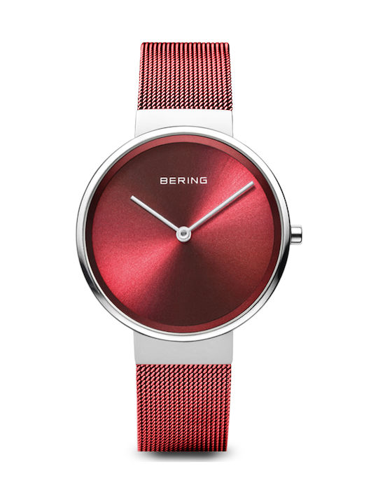 Bering Time Classic Women's Watch with Red Meta...