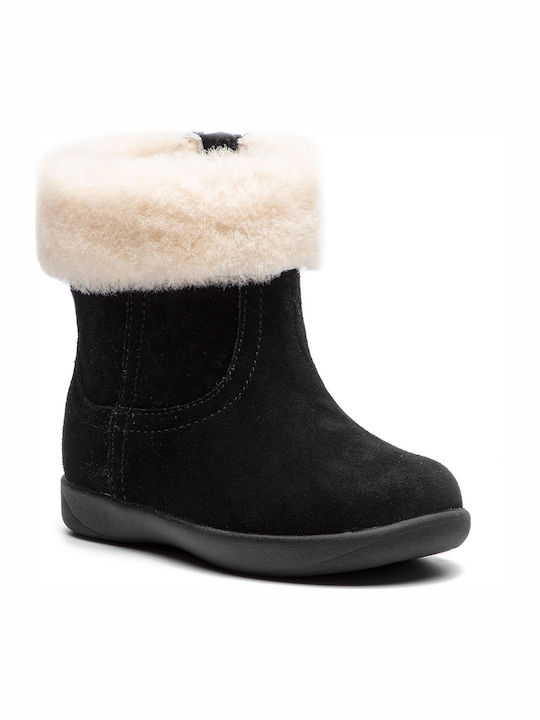 Jorie II Suede Παιδικές Μπότες με Φερμουάρ Μαύρες