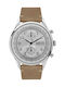 Visetti Apollo Watch Battery with Brown Leather Strap