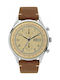 Visetti Apollo Watch Battery with Brown Leather Strap