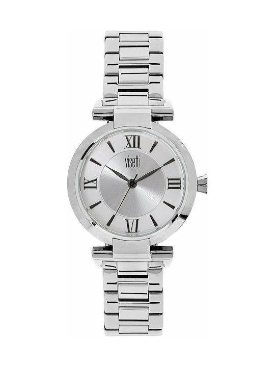 Visetti Meloise Watch with Silver Metal Bracelet