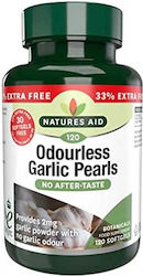 Natures Aid Odourless Garlic Pearls 120 softgels