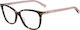 Moschino Plastic Eyeglass Frame Cat Eye Brown T...