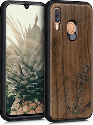 KWmobile Vintage Anchor Walnut Back Cover Lemn ...