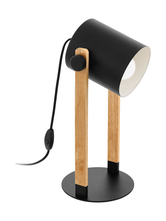 Eglo Hornwood Tisch Dekorative Lampe mit Fassung für Lampe E27 Schwarz