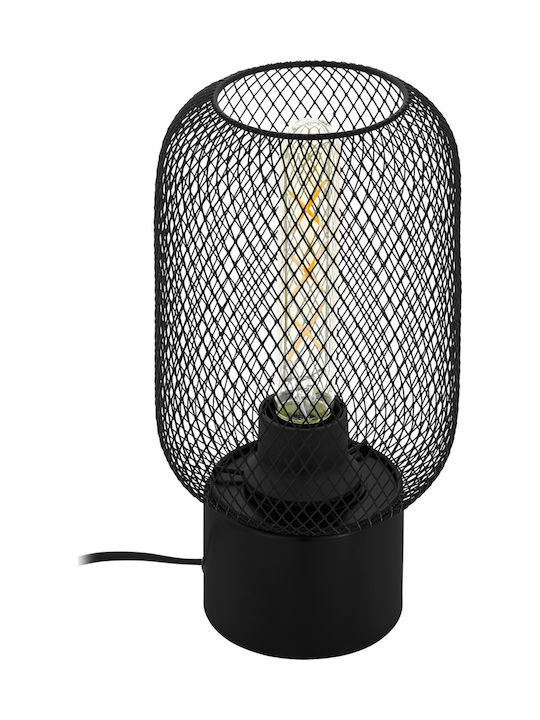 Eglo Wrington Tischlampe Dekorative Lampe mit Fassung für Lampe E27 Schwarz