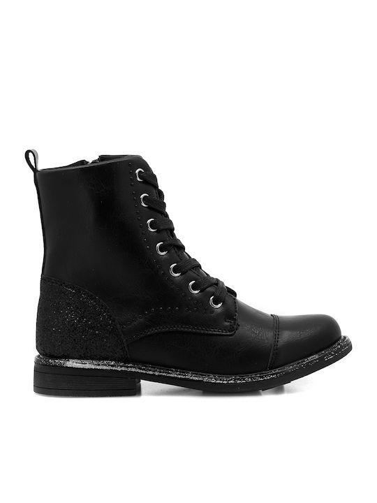Kids Boots with Zipper Black