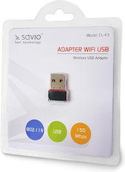 Savio CL-43 Ασύρματο Wi-Fi 150Mbps Savio CL-43 Ασύρματο Wi-Fi 150Mbps