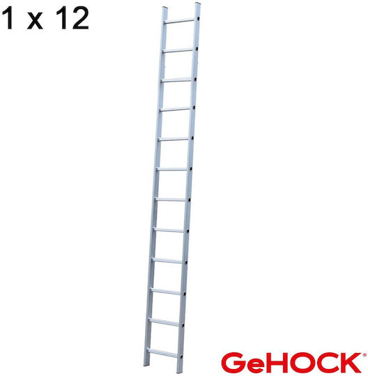 GeHock Leiter Aluminium mit 12 Stufen