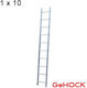 GeHock Scară Aluminiu cu 10 Trepte 272buc