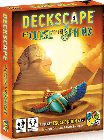 Game Expansion Deckscape: The Curse of the Sphinx for 1-6 Players Ages 12+ (EN) Da Vinci Games