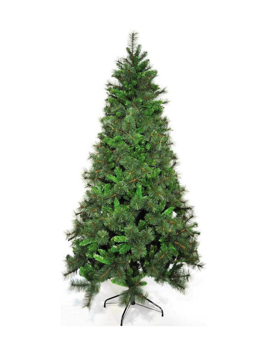 Kansas Christmas Green Tree with Metallic Base and Built in Branches H180pcs