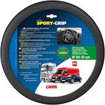 Lampa Auto-Lenkradbezug Sport-Grip mit Durchmesser 34-51cm. Silikon Schwarz