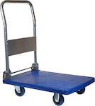 Platform Trolley Foldable for Weight Load up to 150kg Blue