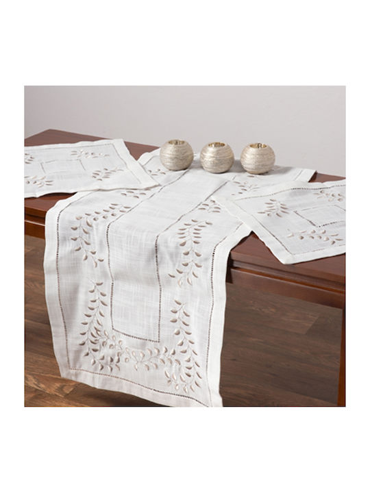 Silk Fashion Runner Cotton with Embroidery Set ...