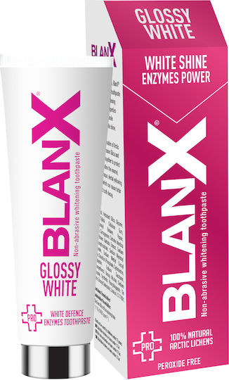 Blanx Glossy Pink White Defence Enzymes Toothpaste for Whitening 75ml