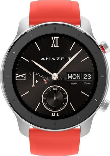 Amazfit GTR Aluminiu 42mm Rezistent la apă Smartwatch (Coral Red)
