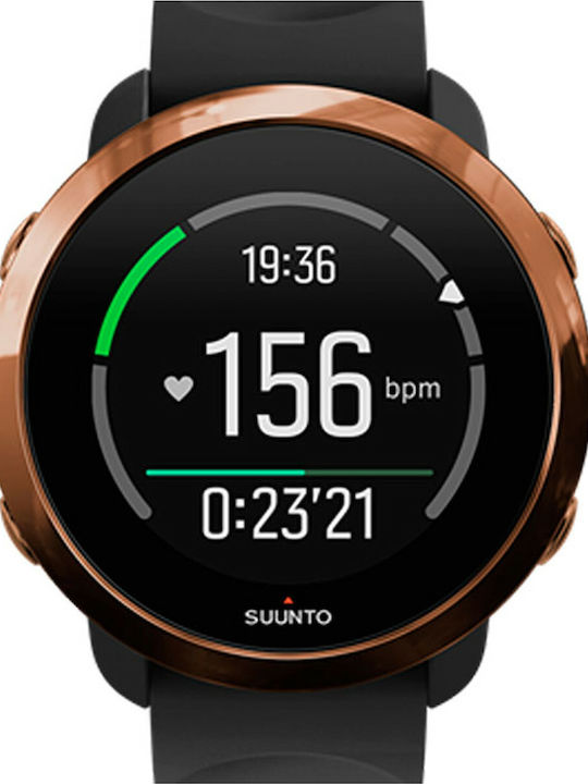 Suunto 3 Fitness Stainless Steel 43mm Waterproof Smartwatch with