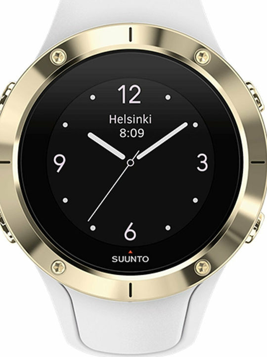 Suunto Spartan Trainer Wrist HR 46mm Αδιάβροχο Smartwatch με Παλμογράφο (Λευκό)