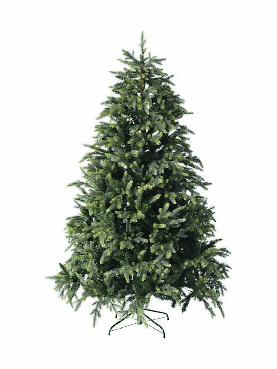 Fraser Fir Christmas Green Tree with Metallic Base and Built in Branches H240cm