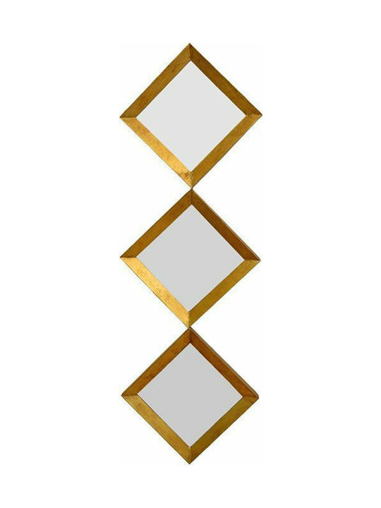 Art et Lumiere Wall Mirror with Gold Metallic Frame 104x34.5cm 1pcs