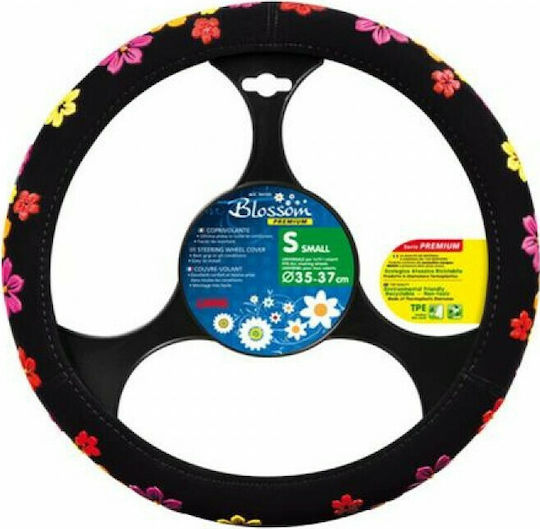 Lampa Car Steering Wheel Cover Blossom with Diameter 35-37cm Synthetic Multicolour L3312.5/3306.3