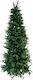 Κυπαρίσσι Christmas Slim Green Tree with Metallic Base and Built in Branches H180cm