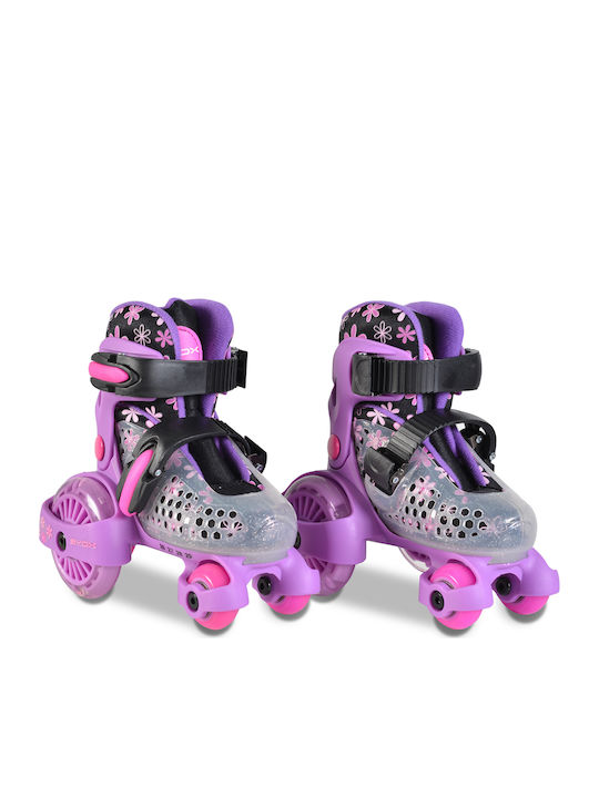 Byox Little Beetle Kids Adjustable Quad Rollers Purple