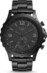 Fossil Nate Hybrid Stainless Steel 50mm Smartwatch (Black)