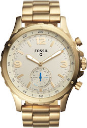 Fossil Nate Hybrid 50mm Smartwatch (Gold)