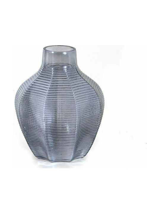 Zaros Διακοσμητικό Βάζο Glas Blau 17.5x17.5x21cm 1Stück