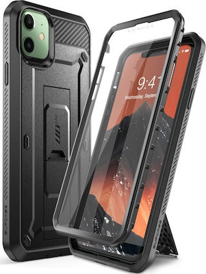 Supcase Unicorn Beetle Pro Acoperire completă 360 Plastic rezistent Negru (iPhone 11)