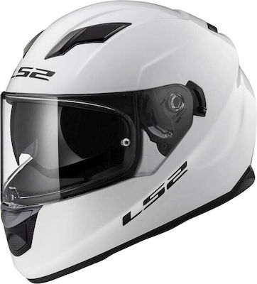 LS2 FF320 Stream Evo Solid Gloss White Motorradhelm Volles Gesicht ECE 22.05 1550gr 10320 40 02